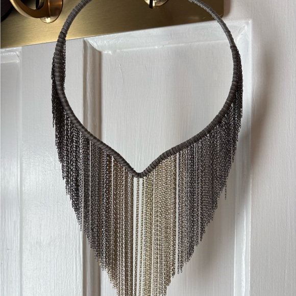 millianna Jewelry - Millianna Silver and Gold Fringe Necklace